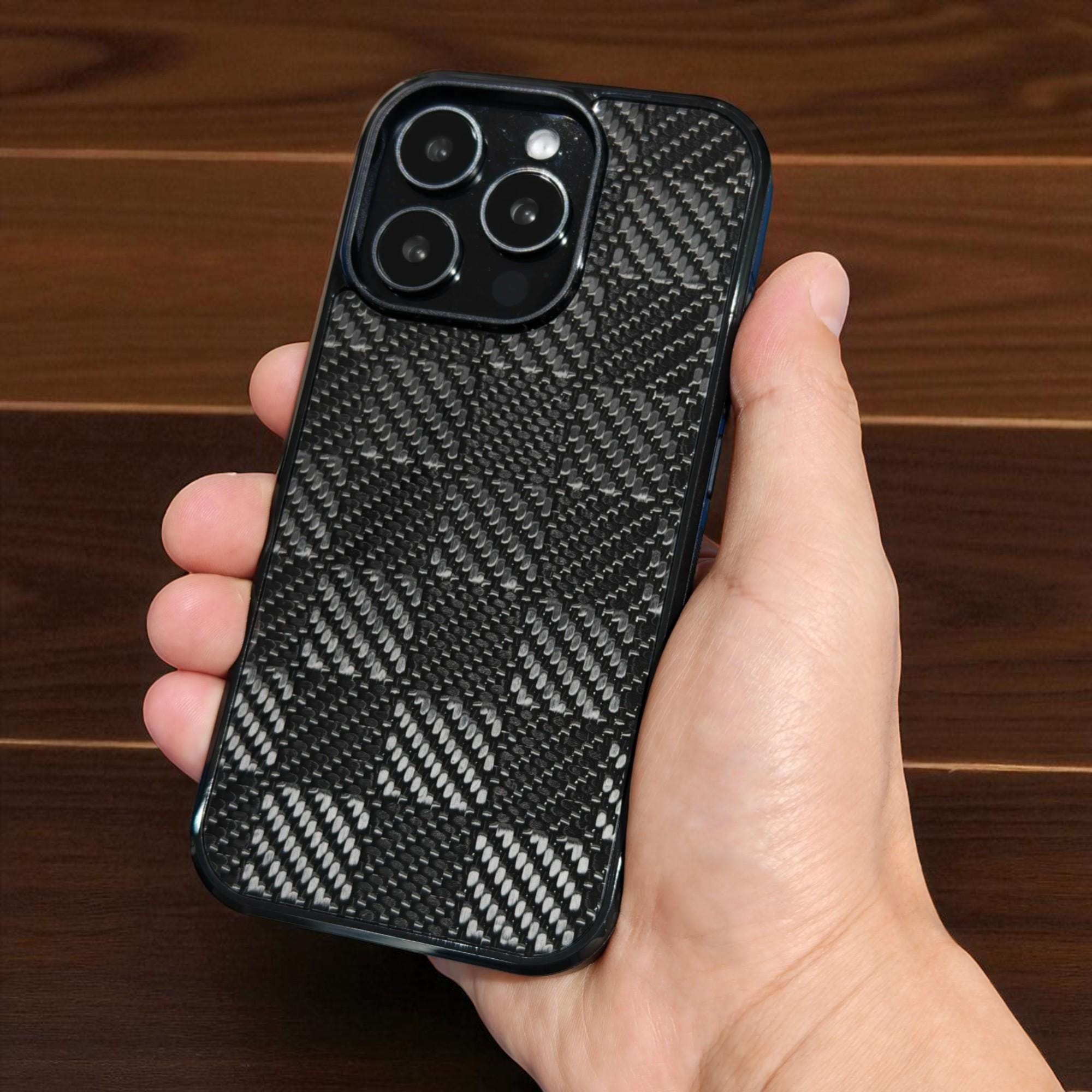 EbestStar IPhone 11 Hülle (Dunkelblau) – Silikon-Case Mit Carbon-Optik, Stoßfest & Griffig