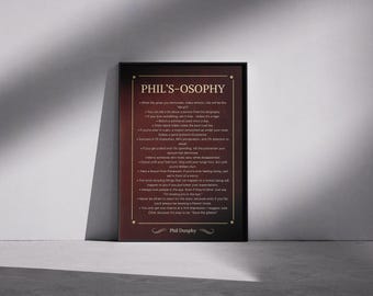 Phil's-Osophy Poster: Modern Family TV Show Art Print