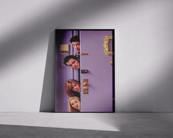 Poster della serie TV Friends: stampa artistica con scena iconica, arredamento vintage per la casa