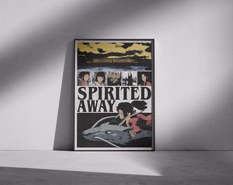 Spirited Away Art Poster: Studio Ghibli Anime Wall Decor