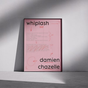Whiplash Movie Poster: Minimalist Typography Art Print