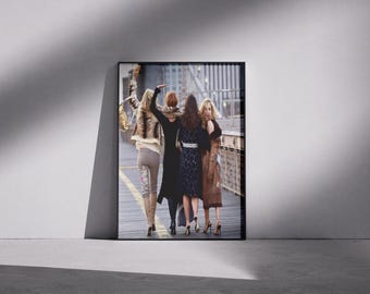 Poster di Sex and the City, arte di New York, arredamento vintage per la casa