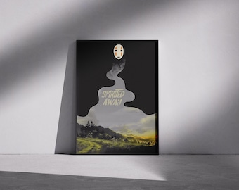 Spirited Away Art Poster: Studio Ghibli Anime Wall Decor