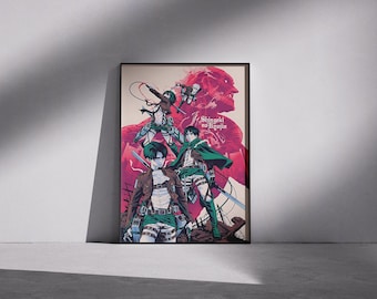 Shingeki no Kyojin Poster: Anime Wall Art Print for AOT Fans