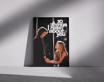 Poster di "10 cose che odio di te", stampa del film commedia romantica degli anni '90