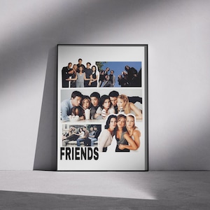 Friends-Themed Rolled Posters, Vintage Wall Art, Home Decor, Movie Night Decor, Gift for Friends Fans, Fun Room Decor, Unframed