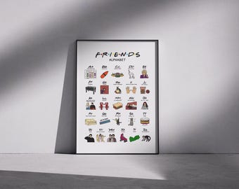 Poster della serie TV Friends: decorazione da parete vintage
