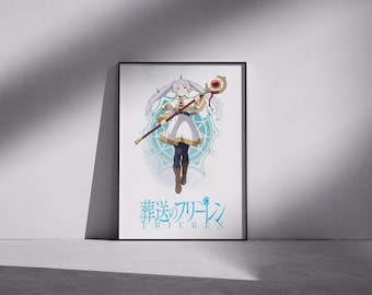 Sousou No Frieren Anime Poster, Manga Artwork, Unframed