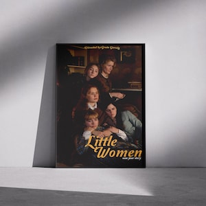 Póster de la película Mujercitas, lámina de Greta Gerwig, arte mural literario clásico, sin marco