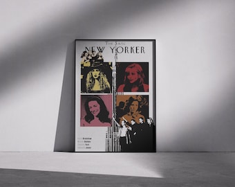 Poster di Sex and The City, ispirato alla rivista New Yorker, arredamento per la casa
