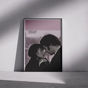 Pride and Prejudice Movie Poster: Mr. Darcy & Elizabeth Art Print