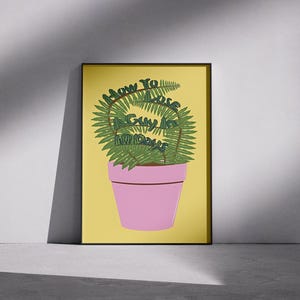 How To Lose A Guy In 10 Days Movie Poster: RomCom Botanical Art Print