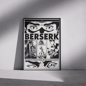Berserk Anime Poster: Manga Art Print, Home Office Decor