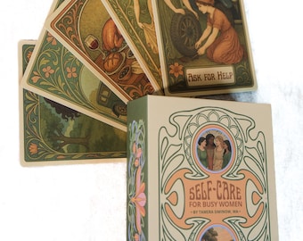 Baraja de cartas de autocuidado para mujeres ocupadas