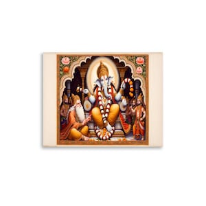 Konsttryck Samudra Manthan — Gudarnas försvagning | Väggkonst i hinduisk mytologi | Matt poster 14x11 | Devas Asuras dekor