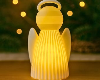 Angel decoration | Window sill decoration | Includes LED tealight | Ideal as angel gifts | 3D printing