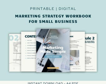 Manuale di strategia di marketing per piccole imprese – Guida al messaggio del marchio, Piano di marketing in PDF – Download digitale per imprenditori
