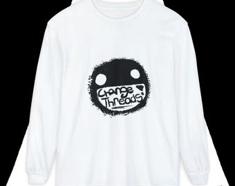 Unisex Garment-Dyed Long Sleeve T-Shirt, Soft Cotton Blend