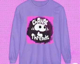 Change Threads Graphic Tee, Unisex Cotton Long Sleeve T-Shirt