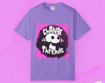 The "Change Threads" Graphic Tee, Unisex T-Shirt Cotton Logo Vibrant Comfortable Top, Comfortable