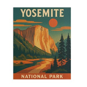 Yosemite National Park Puzzle Scenic | 120/252/500-Piece Jigsaw Puzzle | Nature Lover Gift | Outdoor Decor | Travel Memory