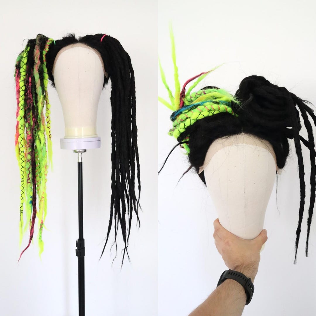 Dread Wig Colorful Cosplay Wig Dreads – Cyberpunk / Lol / Fantasy OC ...