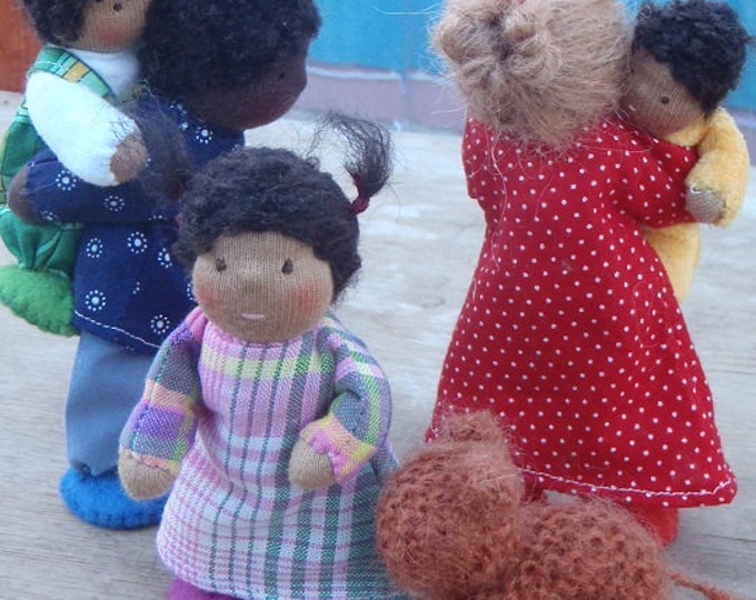 SALE Mixed Race Dollhouse Family HALF PRICE Etsy