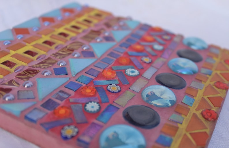Guatemala textile Colourful Mosaic Wall Art