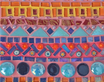 Colourful Mosaic Wall Art - Guatemala textile
