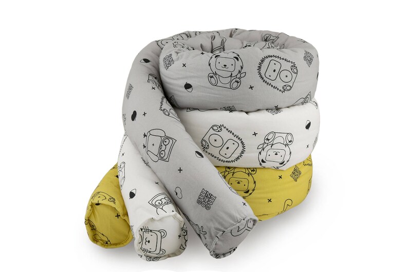 Baby Bed Bumper tour de lit bebe Crib bumper Organic crib Etsy