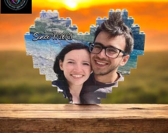Custom Photo Building Blocks | Personalized Anniversary Gift