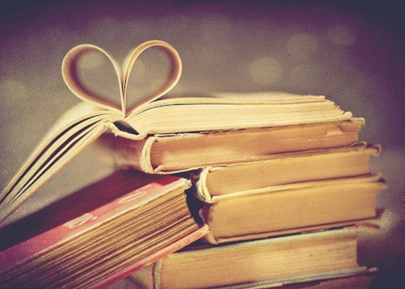 Still Life Photography, Vintage Book Love Fine Art