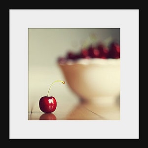 Food Photography kitchen art sweet cherry Fine Art Photography Fruit wall art Kitchen Art still life Photography fruit wall decor red image 2