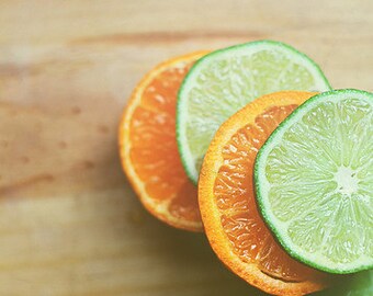 Citrus Fruit Art Print: Modern Kitchen Still Life