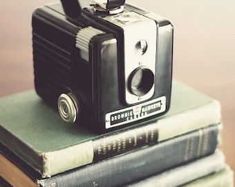Vintage Kodak Brownie Camera Art Print: Still Life Photography