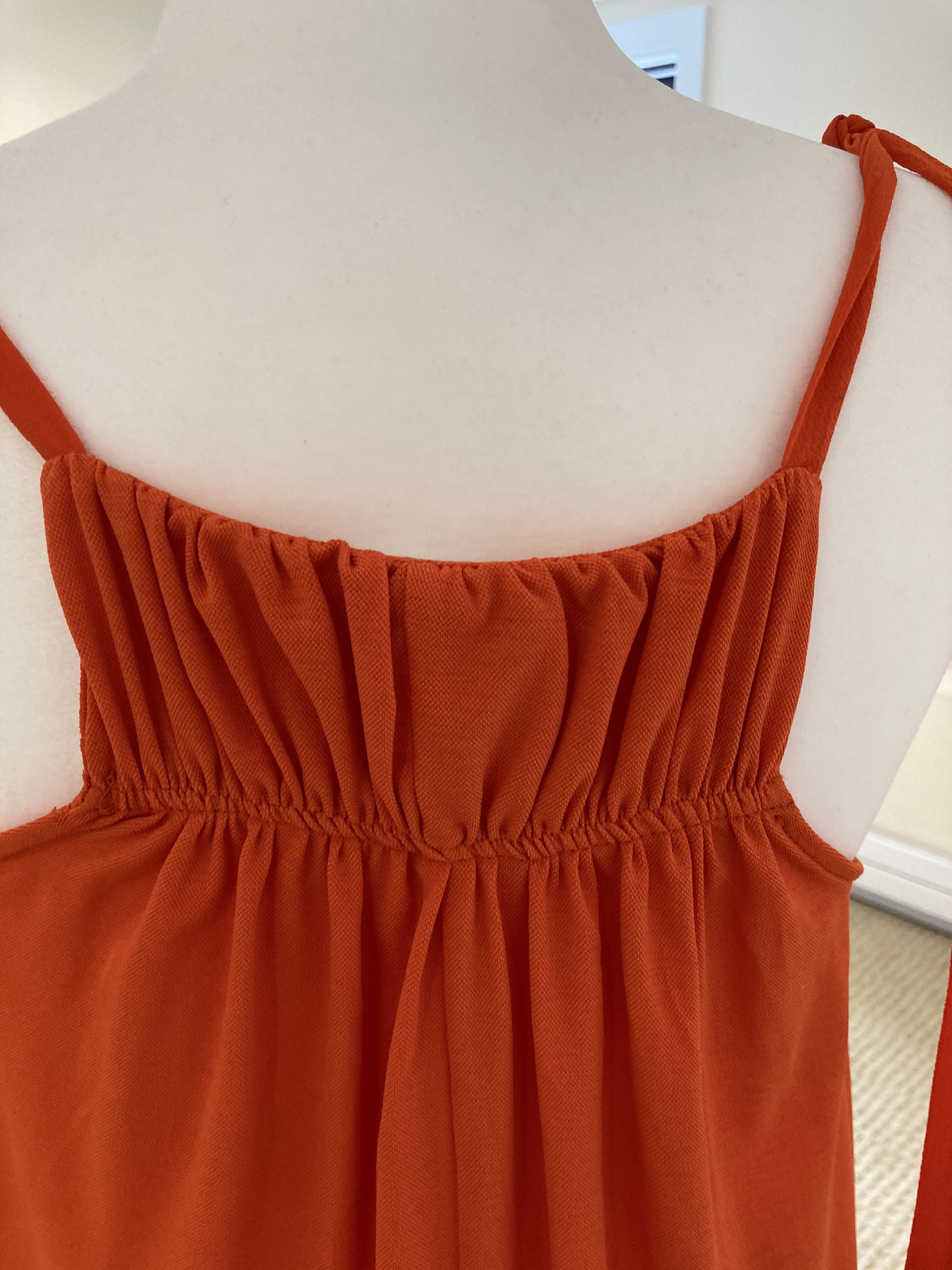 Vestido halter de Zara. Naranja larga y flowey. Longitud del Etsy Vestido halter de Zara. Naranja larga y flowey. Longitud del Etsy