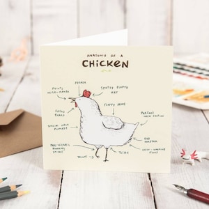 Carte Anatomie d'un poulet