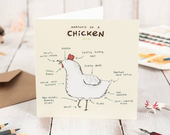 Anatomy Of A Chicken Card