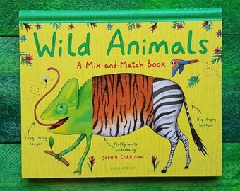 Wild Animals: A Mix-and-Match Book Signed Children's Board Book