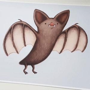Little Bat Ondertekend Art Print