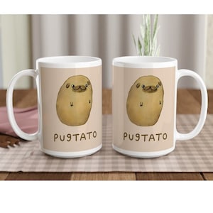 Pugtato Large 15oz 426ml Ceramic Mug