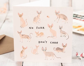 Sphynx Cats Card