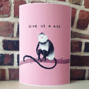 Yunnan Snub-Nosed Monkey Signed Art Print