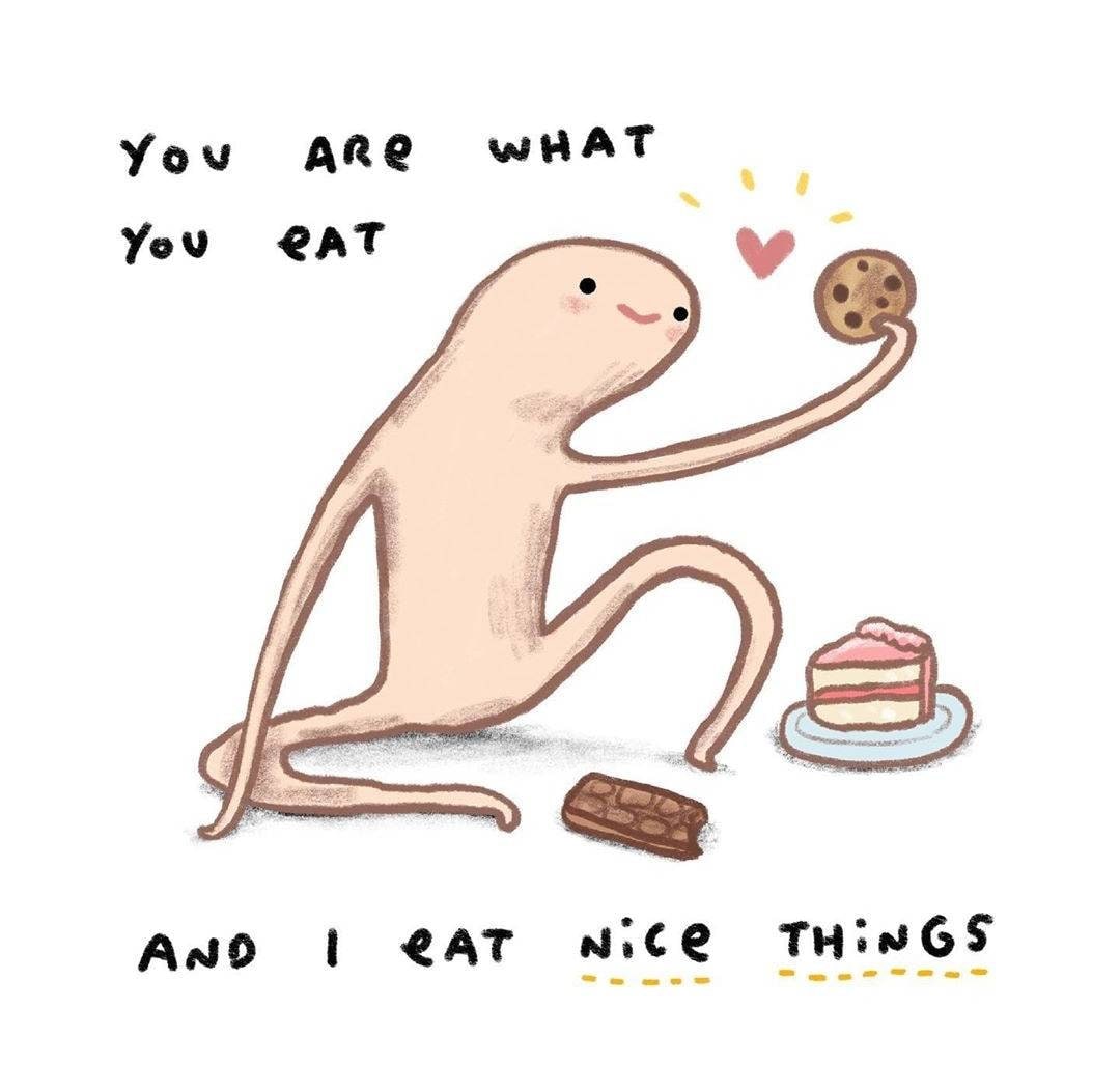 Honest Blob - Eat Nice Things Signed Fine Art Print