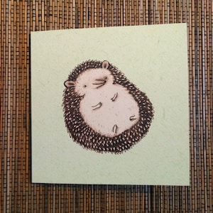 Plump Hedgehog Card