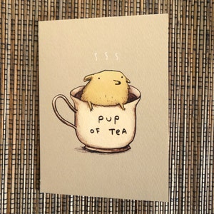 Pup Of Tea Card