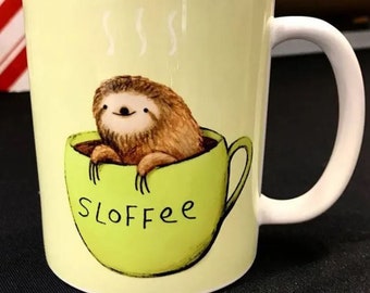 Sloffee Sloth Coffee Mug