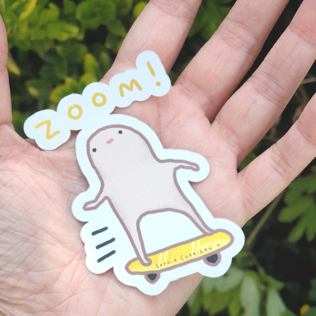 Zoooooom Sticker Honest Blob - Zoom! Sticker - Etsy