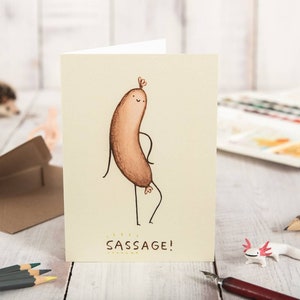 Tarjeta de salchicha Sassage Sassage