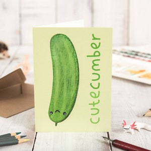 Cutecumber Süße Gurkenkarte